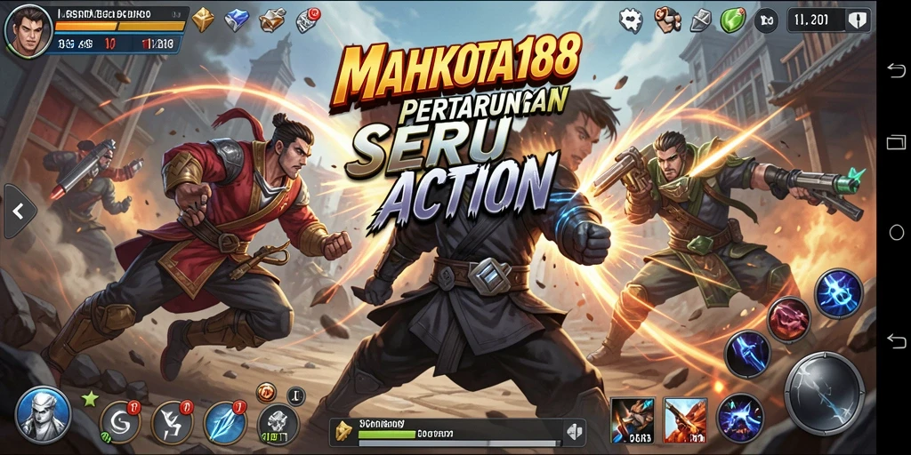 Tampilan gameplay seru dari MAHKOTA188 yang penuh aksi.