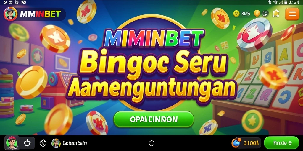 Screenshot gameplay MIMINBET menampilkan keseruan bermain Bingo.